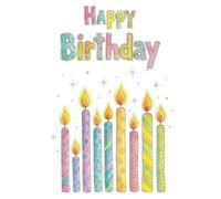 the lazy panda card company Carte d'anniversaire format A4, taille XXL, grande carte à écrire, 300 g/m², avec enveloppe, fabriquée en Allemagne (Happy Birthday)