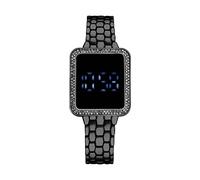 The LED Display Touchs Montre électronique à grand écran pour femme, Noir , One Size