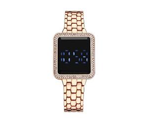 The LED Display Touchs Montre électronique à grand écran pour femme, rose gold, One Size
