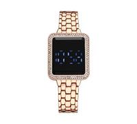 The LED Display Touchs Montre électronique pour femme Grand écran 17 mm, rose gold, taille unique