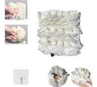 The Leeffa Soft Loofah and Washcloth,2-in-1 Shower Loofah,Gently Exfoliates Dead Skin,Shower Scrubber for Body, Exfoliating Bath Sponge,Body Scrubber Brush for Cleansing and Smooth Skin Shower Loofah