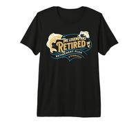 The Legend a retiré Son Plan de Retraite Fishally Fun Fishing T-Shirt Haut de Gamme