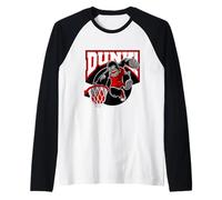 The Legend Basketball Gorilla Slam Dunk Illustration Graphic Manche Raglan