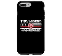 The Legend Has Retired Firefighter American Flag Emblème Art Coque pour iPhone 7 Plus/8 Plus