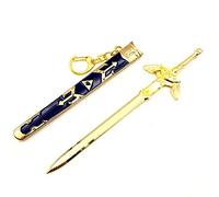 The Legend of Zelda Porte-clés en métal émaillé avec inscription « Zelda Meister »
