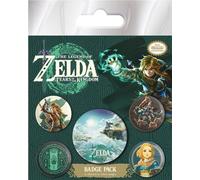 The Legend Of Zelda : Tears Of The Kingdom - Kit de badges "Hyrule Skies" PM7114 (taille unique) (Vert/Blanc)