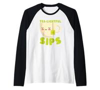 Thé léger gorgées Mignon Kawaii Amateur de thé Manche Raglan