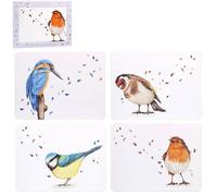 The Leonardo Collection Clemency Bunn Lot de 4 Sets de Table antidérapants pour Salle à Manger Motif Oiseaux Britanniques