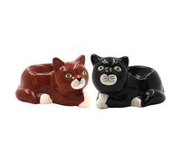 The Leonardo Collection Coquetiers fantaisie en forme de chat pour la cuisine et la maison | Coquetier idéal pour le rangement des œufs | Porte-œufs durable pour un usage quotidien | Accessoire de