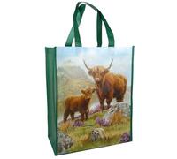 The Leonardo Collection Highland Cow Shopper Macneil Studios pour femme | Grand sac de courses pliable pour un usage quotidien | Sac fourre-tout réutilisable pour voyage | Grand sac cadeau pour femme