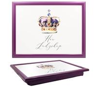 The Leonardo Collection His N Hers Plateau de Noël pour Servir la Nourriture et Le Petit déjeuner | Plateaux Confortables avec Coussin de Pouf | Plateaux durables pour Manger sur Les Genoux pour