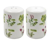 The Leonardo Collection Jennifer Rose Gallery Ensemble salière et poivrière décorative avec jardin d'herbes aromatiques pour la maison et la cuisine | Cadeau idéal pour homme et femme
