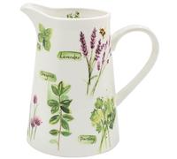 The Leonardo Collection Jennifer Rose Gallery Pichet à herbes pour la maison et le bureau | Élégant pot à crème et à lait pour une utilisation multiple dans la cuisine | Pichet en céramique ou en