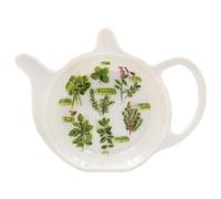 The Leonardo Collection Jennifer Rose Gallery Porte-Sachet de thé en Porcelaine avec Illustration botanique Accessoire de Cuisine Cadeau Rustique pour Les Amateurs de Jardin