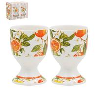The Leonardo Collection Jennifer Rose Lot de 2 coquetiers en porcelaine fine pour la maison et la cuisine Passe au lave-vaisselle pour table de petit-déjeuner