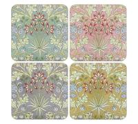 The Leonardo Collection Lot de 4 Dessous de Verre en Jacinthe pour Toutes Les Cuisines et Bureaux Modernes | Conçu par William Morris | Dessous de Verre pour Tous Les Types de Tasses et Tasses