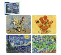 The Leonardo Collection Lot de 4 Sets de Table antidérapants et lavables conçus par Vincent Van Gogh