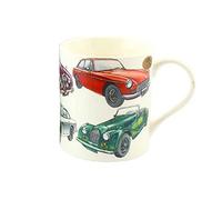 The Leonardo Collection LP99883 Mug en porcelaine fine | Voiture classique | 1 pièce - 13 x 9 x 10 cm accessoire, blanc