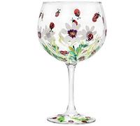 The Leonardo Collection Lynsey Johnstone JNS_475167 Verre à gin peint à la main Motif coccinelle avec boîte cadeau Multicolore