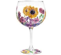 The Leonardo Collection Lynsey Johnstone JNS_475169 Verre à gin peint à la main Motif tournesol avec boîte cadeau Multicolore