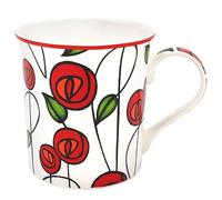 The Leonardo Collection Mackintosh Charles Rennie Mackintosh, tasses à thé et café pour boissons chaudes | Tasses en porcelaine fine imprimées pour la cuisine et la maison | Tasses en céramique