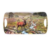 The Leonardo Collection Macneil Studios Plateau de Service antidérapant pour la Cuisine et la Maison Motif cerf Taille M