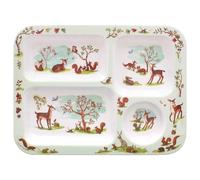 The Leonardo Collection Plateau à Compartiments Forest Friends | Plateau de dîner pour de Multiples utilisations dans la Maison | Conçu par Finola Stack | Plateaux pour Servir des Aliments ou des