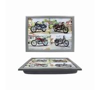 The Leonardo Collection Plateau pour ordinateur portable classique avec coussin rembourré pour boissons, nourriture, petit déjeuner et ordinateur portable | Joli plateau pour les genoux pour la maison