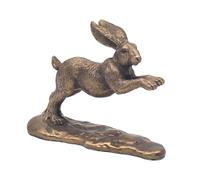 The Leonardo Collection Reflections Figurine de lièvre bronzé pour la Maison et Le Bureau | Décoration d'intérieur Cadeau pour Homme et Femme | Belle Figurine pour intérieur et extérieur | Décoration