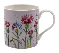 The Leonardo Collection Tasse Thistle Jennifer Rose Gallery pour boissons chaudes et froides | Tasses à café durables pour la maison et le bureau | Tasses à café confortables et faciles à tenir pour