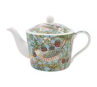 The Leonardo Collection Théière William Morris Strawberry Thief de 600 ml pour la maison et la cuisine | Théière décorative en porcelaine fine durable pour un usage quotidien
