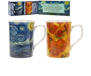 The Leonardo Collection Van Gogh Castle Lot de 2 Mugs Château de Van Gogh
