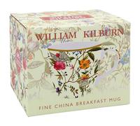 The Leonardo Collection William Kilburn Kilburn Tasse de petit-déjeuner pour la maison et la cuisine | Tasses élégantes en céramique pour thé et café | Joli ensemble de tasses pour homme et cadeau