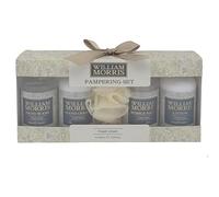 The Leonardo Collection William Morris - Ensemble cadeau pour le bain et le corps avec gel douche, bain moussant et accessoires de bain | Idéal pour Noël ou anniversaire