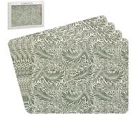 The Leonardo Collection William Morris Larkspur Lot de 4 Sets de Table pour Salle à Manger | Sets de Table antidérapants et lavables pour Table | Sets de Table faciles à Nettoyer pour Les Assiettes à