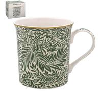 The Leonardo Collection William Morris Larkspur Mug pour la maison et la cuisine | Tasses élégantes en céramique pour thé et café | Joli ensemble de tasses pour homme et cadeau d'anniversaire pour