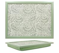 The Leonardo Collection William Morris Larkspur Plateau avec Pouf pour Servir des Plats | Jolis Plateaux pour Manger sur Les Genoux pour Le dîner ou Le déjeuner | Plateaux Alimentaires Nouvellement