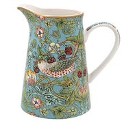 The Leonardo Collection William Morris Pichet à motif voleur de fraises 500 ml pour cuisine et maison | Belle vaisselle en porcelaine fine pour la décoration | Pichet à crème, lait ou eau durable et
