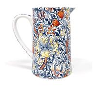 The Leonardo Collection William Morris Pichet en porcelaine Motif lys Doré