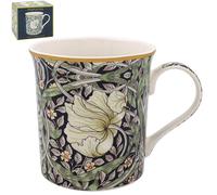 The Leonardo Collection William Morris Pimpernel Ascot Mug pour la maison et la cuisine | Tasses élégantes en céramique pour thé et café | Joli ensemble de tasses pour homme et cadeau d'anniversaire