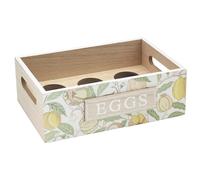 The Leonardo Collection William Morris Porte-œufs en forme de fruits | Rangement et organisateur élégant pour œufs de cuisine | Plateau durable pour réfrigérateur et comptoir | Distributeur d'œufs et