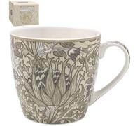 The Leonardo Collection William Morris - Tasse de petit-déjeuner d'artichaut de Noël pour boissons chaudes et froides | Tasses à café durables pour la maison et le bureau | Tasses à café faciles à