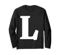 The Letter L Fun Big and Bold pour événements, équipes familiales, Groupes Manche Longue