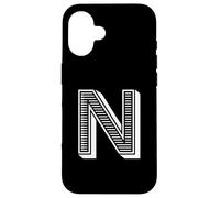 The Letter N Fun Big and Bold pour Les événements, Les équipes familiales, Les Groupes Coque pour iPhone 16