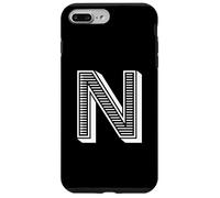 The Letter N Fun Big and Bold pour Les événements, Les équipes familiales, Les Groupes Coque pour iPhone 7 Plus/8 Plus