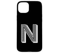 The Letter N Fun Big and Bold pour Les événements, Les équipes familiales, Les Groupes Coque pour iPhone 15 Plus