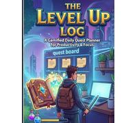 The Level Up Log: A Gamified Daily Quest Planner for ADHD Productivity & Focus: 90-Day RPG Habit Tracker, Dopamine Menu Journal, and Life Quest Log for Men & Women (8.5"x11")