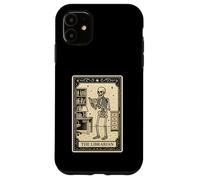 The Librarian Tarot Card - Spooky Gothic Library Books Read Coque pour iPhone 11
