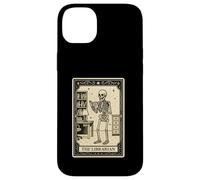 The Librarian Tarot Card - Spooky Gothic Library Books Read Coque pour iPhone 14 Plus