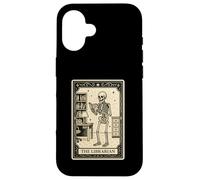 The Librarian Tarot Card - Spooky Gothic Library Books Read Coque pour iPhone 16
